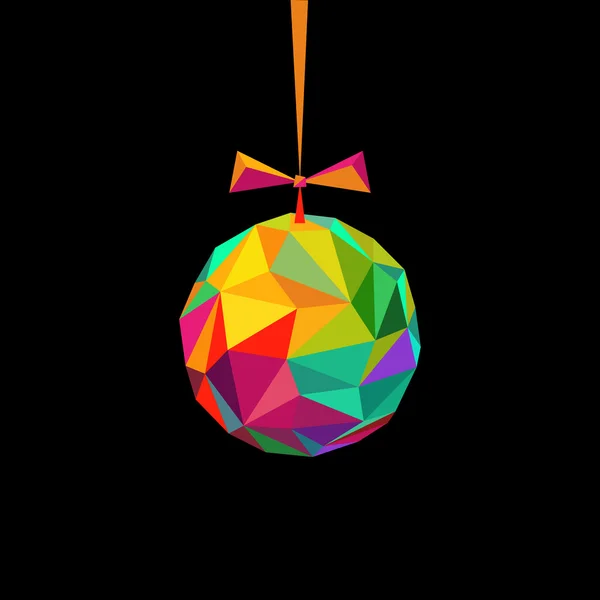 Décoration de Noël originale de triangles — Image vectorielle