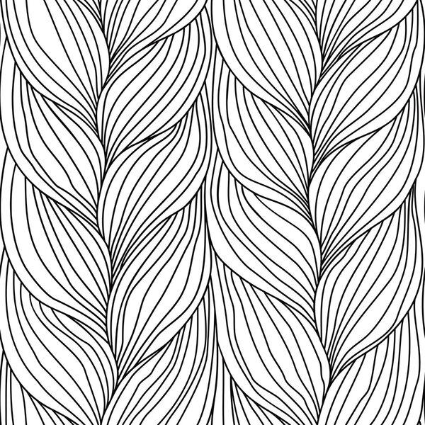 Seamless pattern with braids weaving