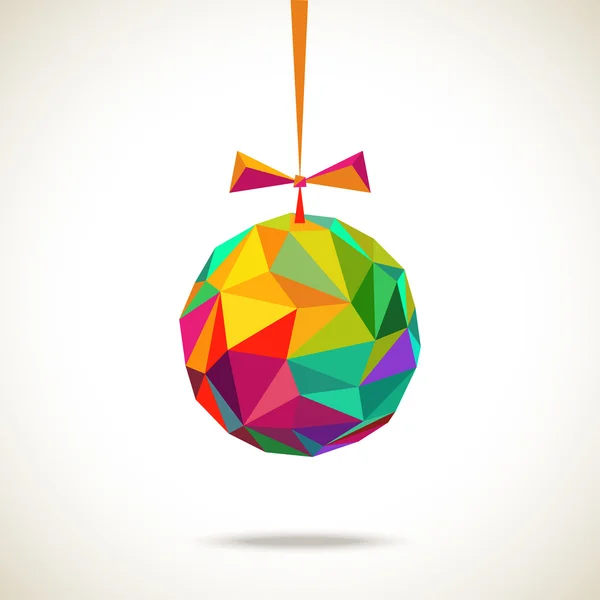Décoration de Noël de triangles — Image vectorielle
