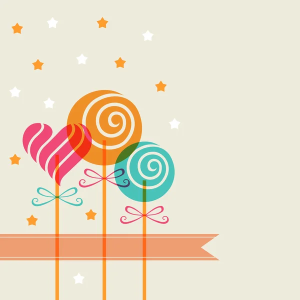 Arka plan rengi şekerle banner