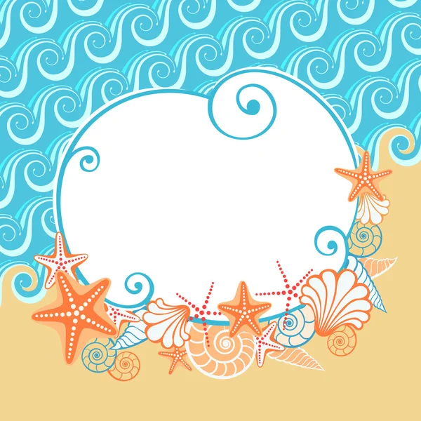 Deniz plaj arka plan afiş