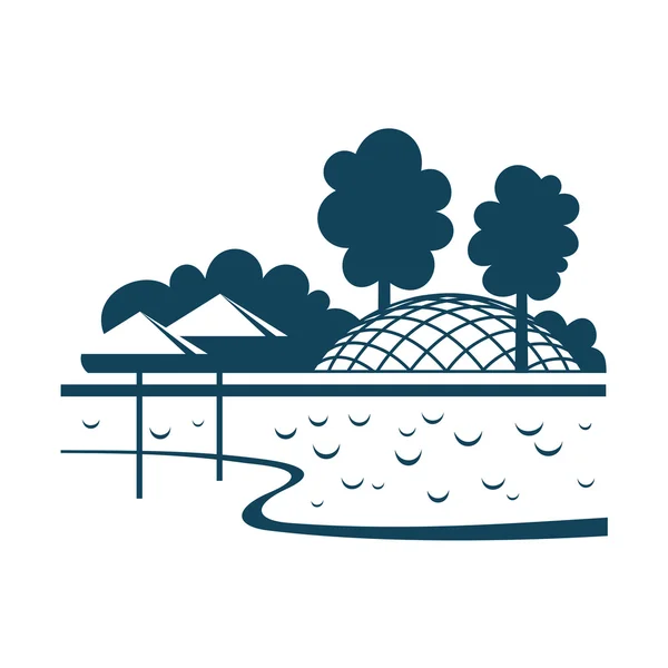 Icon of city park Royalty Free Stock Vectors