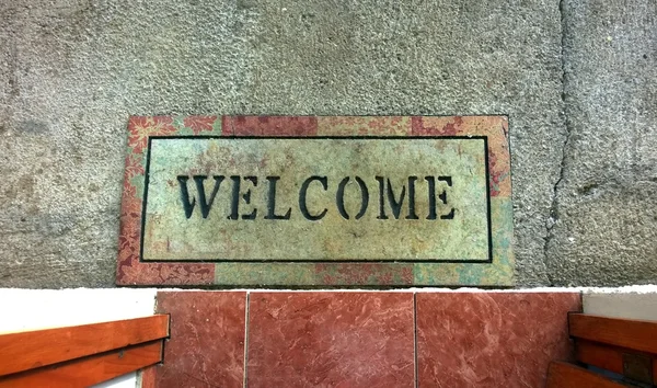 Welcome mat — Stock Photo, Image