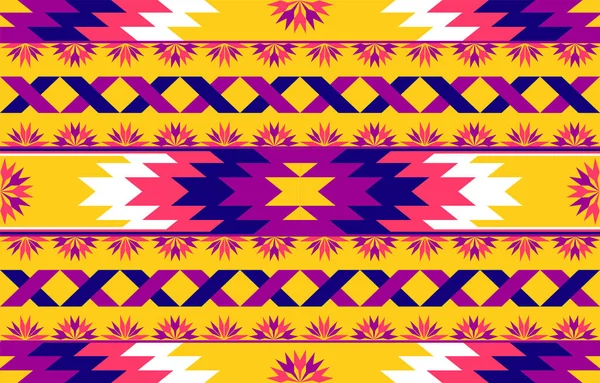 renkli geometrik desen tasarımı, arkaplan, duvar kağıdı, kumaş, halı, giysi, ambalaj, siyah ve beyaz üçgen sanatı, vektör illüstrasyon nakış tarzı için soyut geometrik tasarımı,