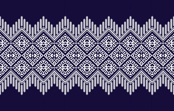 Геометрический Этнический Узор Традиционный Дизайн Фона Ковер Обои Одежда Обертка — стоковый вектор