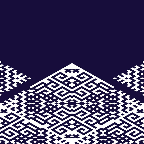 Weißes Geometrisches Muster Abstrakter Geometrischer Kunstdruck Design Für Teppich Tapis — Stockvektor