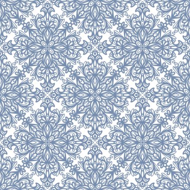 Zarif botanik, süslü çizgiler ve simetri, tekstil, duvar kâğıdı, ambalaj, kumaş ve kırtasiye tasarımı için mükemmel.