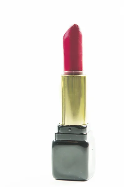 Hermoso lápiz labial rojo caliente. Nueva moda — Foto de Stock