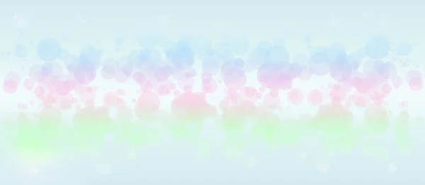 Gentle multicolored bokeh sparkly website header — Stock Photo, Image