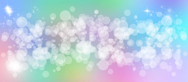 Zachte multi gekleurde bokeh sparkly website header — Stockfoto