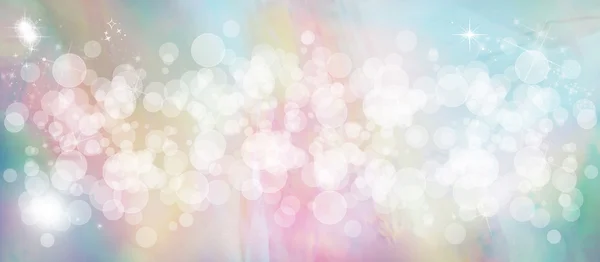 Zachte veelkleurige bokeh sparkly website header — Stockfoto