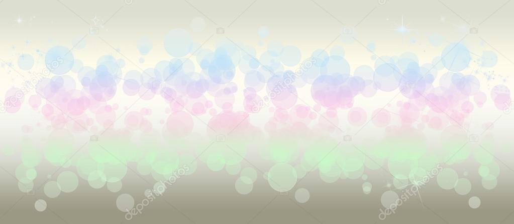 Gentle multicolored bokeh sparkly website header