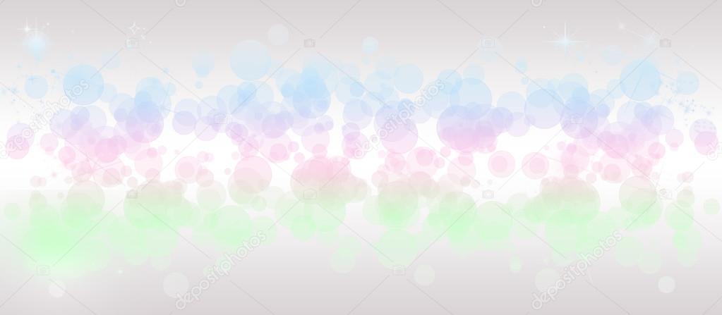 Gentle multicolored bokeh sparkly website header