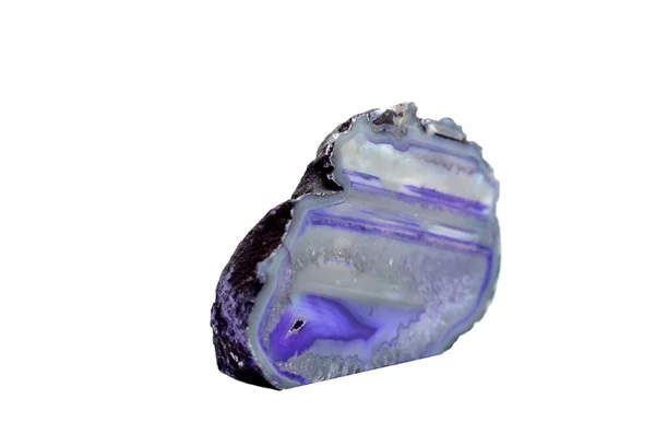 Violett-Achat-Geode — Stockfoto