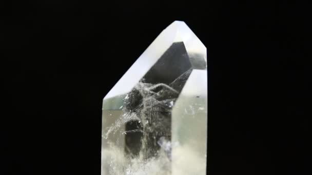 Ponto de quartzo transparente — Vídeo de Stock
