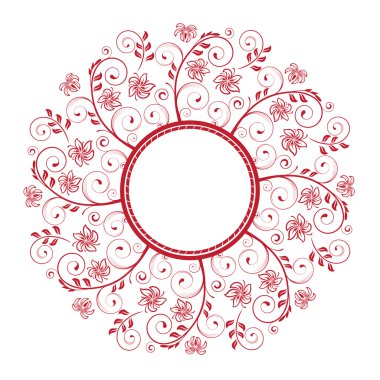 Çerçeve çiçek, görüntü vektör.