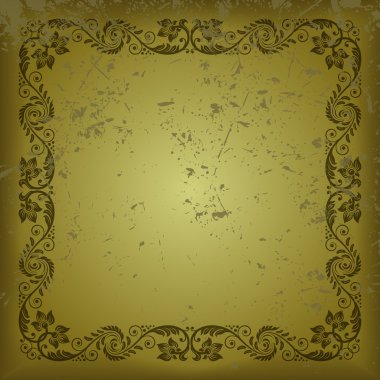 Grunge arka plan dekoratif çerçeve ile.