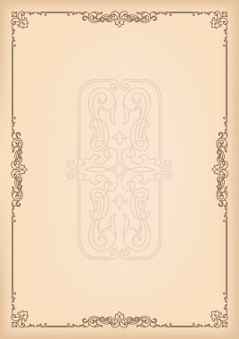 Dekoratif şablon metinler, sertifikalar, reklamlar için. A4 sayfa biçimi.