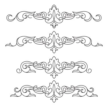 Bir dizi dekoratif öğeler, vinyetlerin, metin bölücüler. Farklı gruplar halinde bölümleri kaldırmak kolaydır.