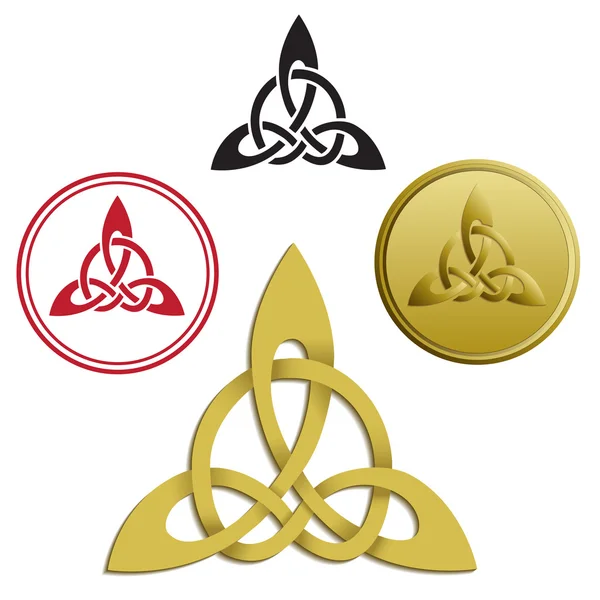 Triskele, triskelion, antik Yunan ve Kelt sembolü. Vektör görüntü.