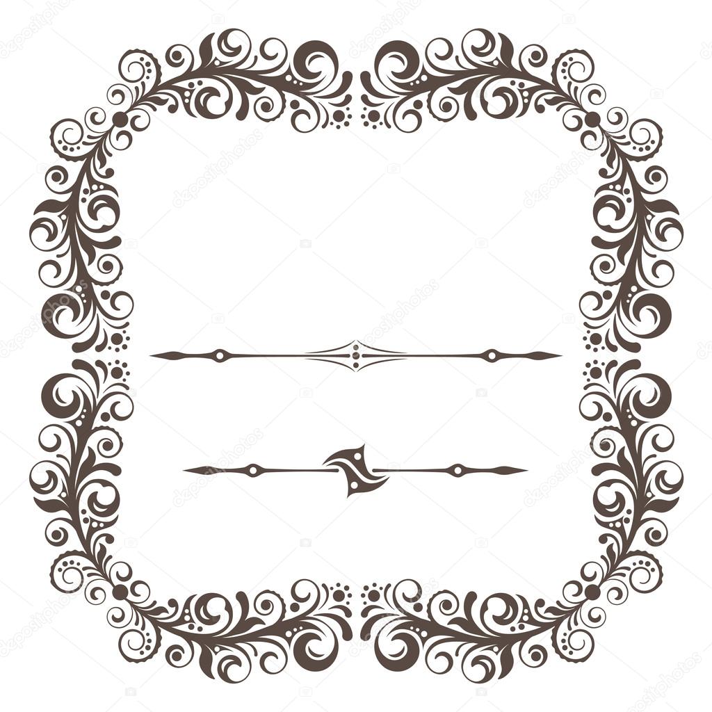 Рамочки виньетки для текста | Виньетки рамки для текста. Декоративные ...