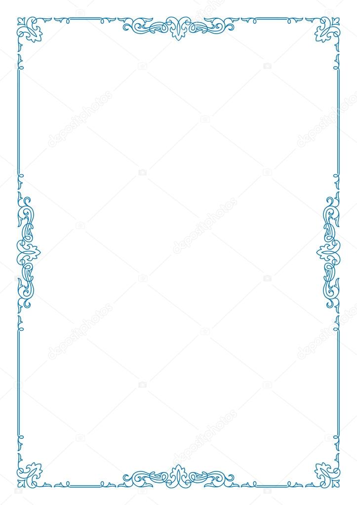 A4 Paper Decorative Borders