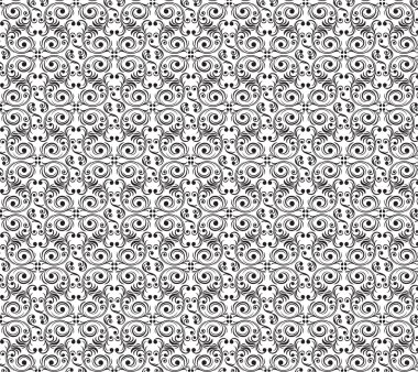 Süslü siyah tasarlamak, duvar kağıdı.