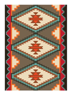 Amerikan Kızılderili kabile desen.