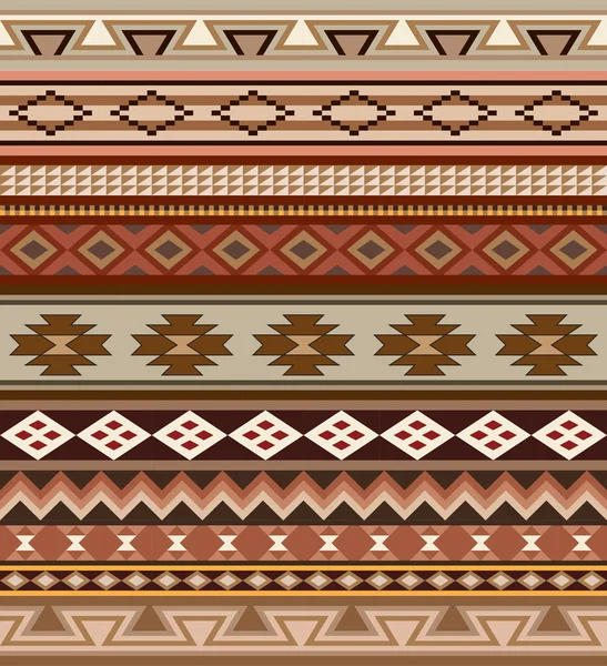 アメリカ ・ インディアン部族のパターンのセットです。パターン ブラシは、ベクター ファイルに含まれています。. — ストックベクタ