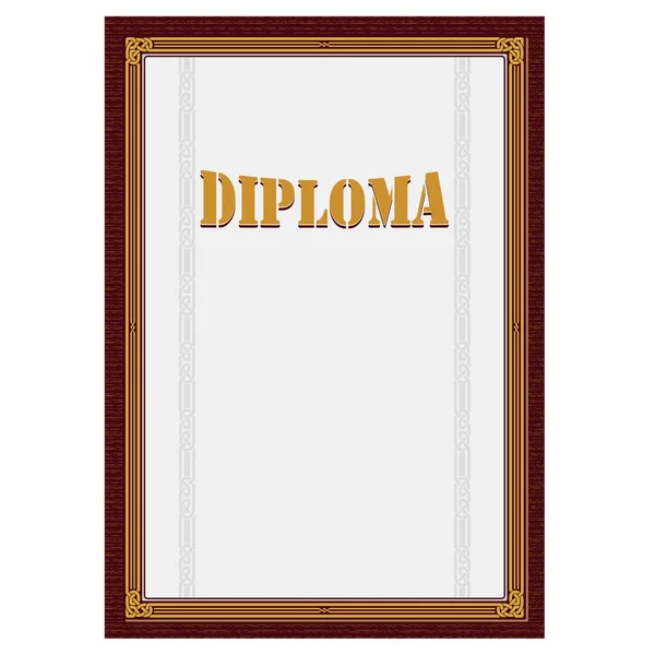 Marco Decorativo Con Estampados Celtas Diploma Letras Proporciones Página — Archivo Imágenes Vectoriales