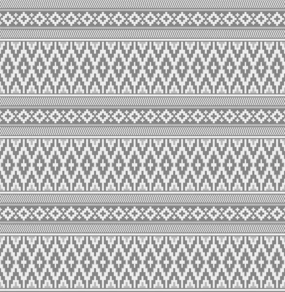 Ethnic Geometric Seamless Pattern American Indian Style Tints Gray — Stock Vector