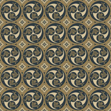 Tarzlı ejderhalarla etnik ve kusursuz bir düzen. Japon tarzı. 