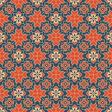 Fayanslarla kusursuz desen. Örnekler dahil. Klasik Japon tarzı.. 