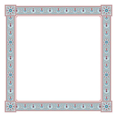 Kare iskelet. İran Çiçek Tarzı. 