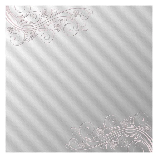 Fundo quadrado com ornamento floral decorativo . — Vetor de Stock