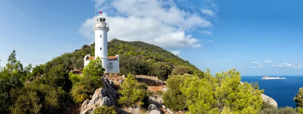Gelidonya Deniz Feneri 'nden görüntü. Lycian Yolu, Antalya Türkiye.