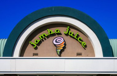 Jamba Juice Company, merkezi Emeryville, Kaliforniya 'da bulunan San Mateo, CA, USA - 2020