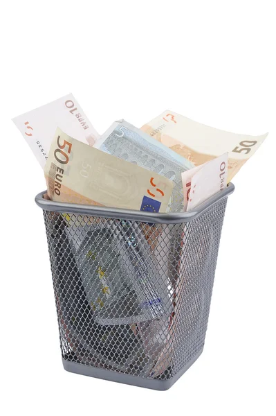 Euro banknot çöp Kutusu'ndaki