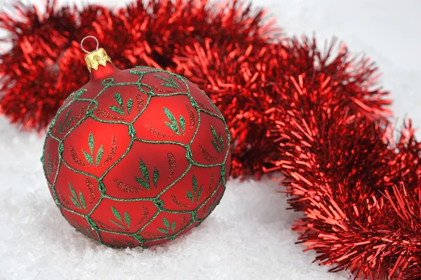 Christmas balls in the chain — Stock Photo, Image