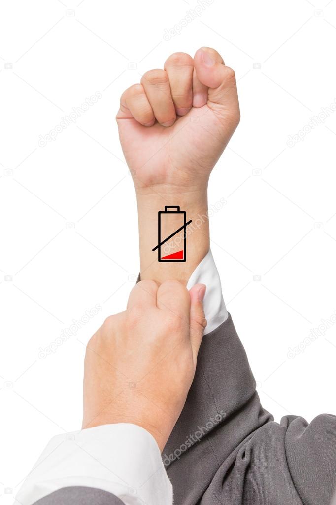 low battery on the wrist