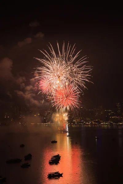 Pattaya Festival internazionale dei fuochi d'artificio — Foto Stock