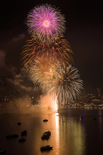 Pattaya International Fireworks Festival — Stock Photo, Image