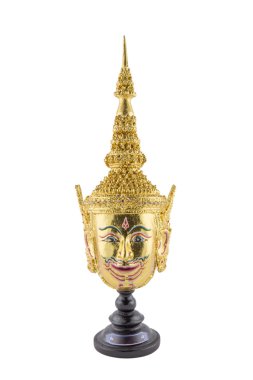 hua khon (Antik Tayland maske göster)