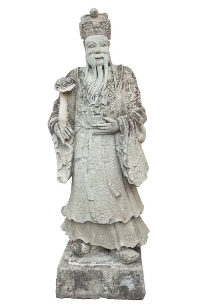 Stone Chinese Nobleman in the Temple — Stock Photo, Image