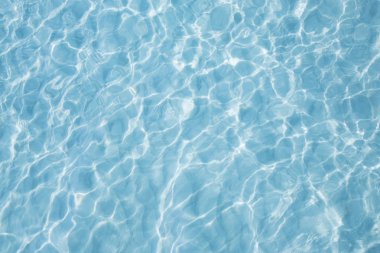 Mavi deniz yüzeyi ile dalgalar yansıma aqua