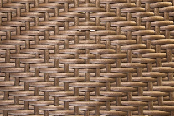 Brown weave plastic pattern — Stock Photo, Image