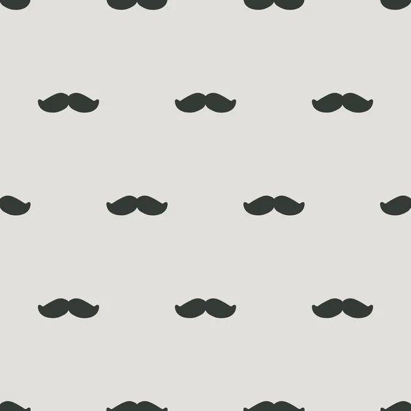 Sömlös mustasch mönster — Stock vektor