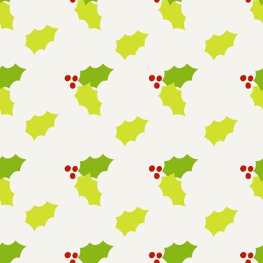 seamless modeli. Holly berry