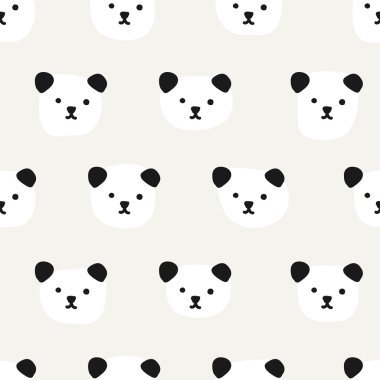 Seamless modeli. Sevimli Panda