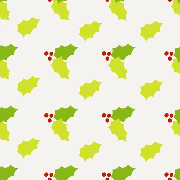 Seamless pattern. holly berry — Stock Vector